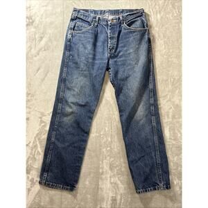 Wrangler Jeans Mens 34x30 Blue Relaxed Fit Normcore Casual USA Western